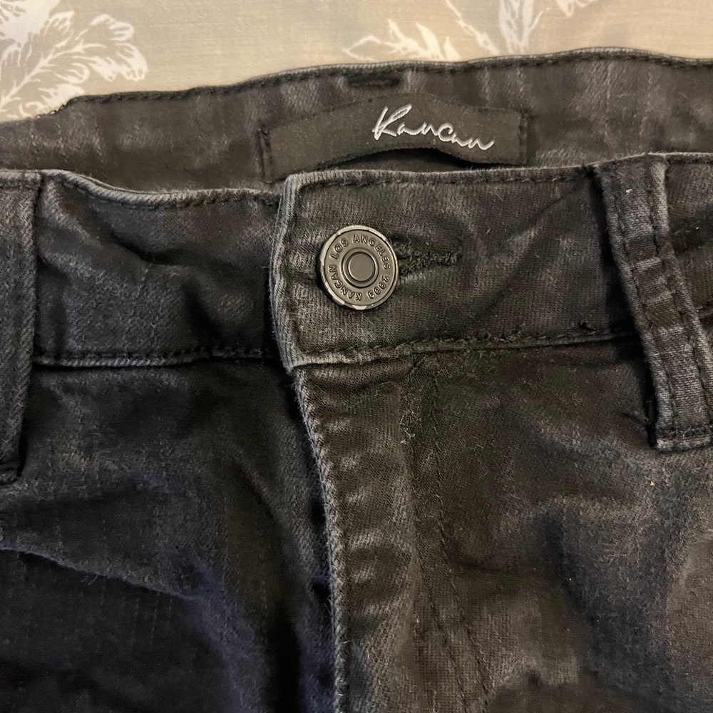 Black Jean Shorts